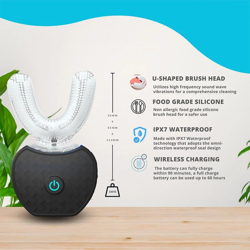 Intelligent Automatic U Blue Light Teeth Whitener