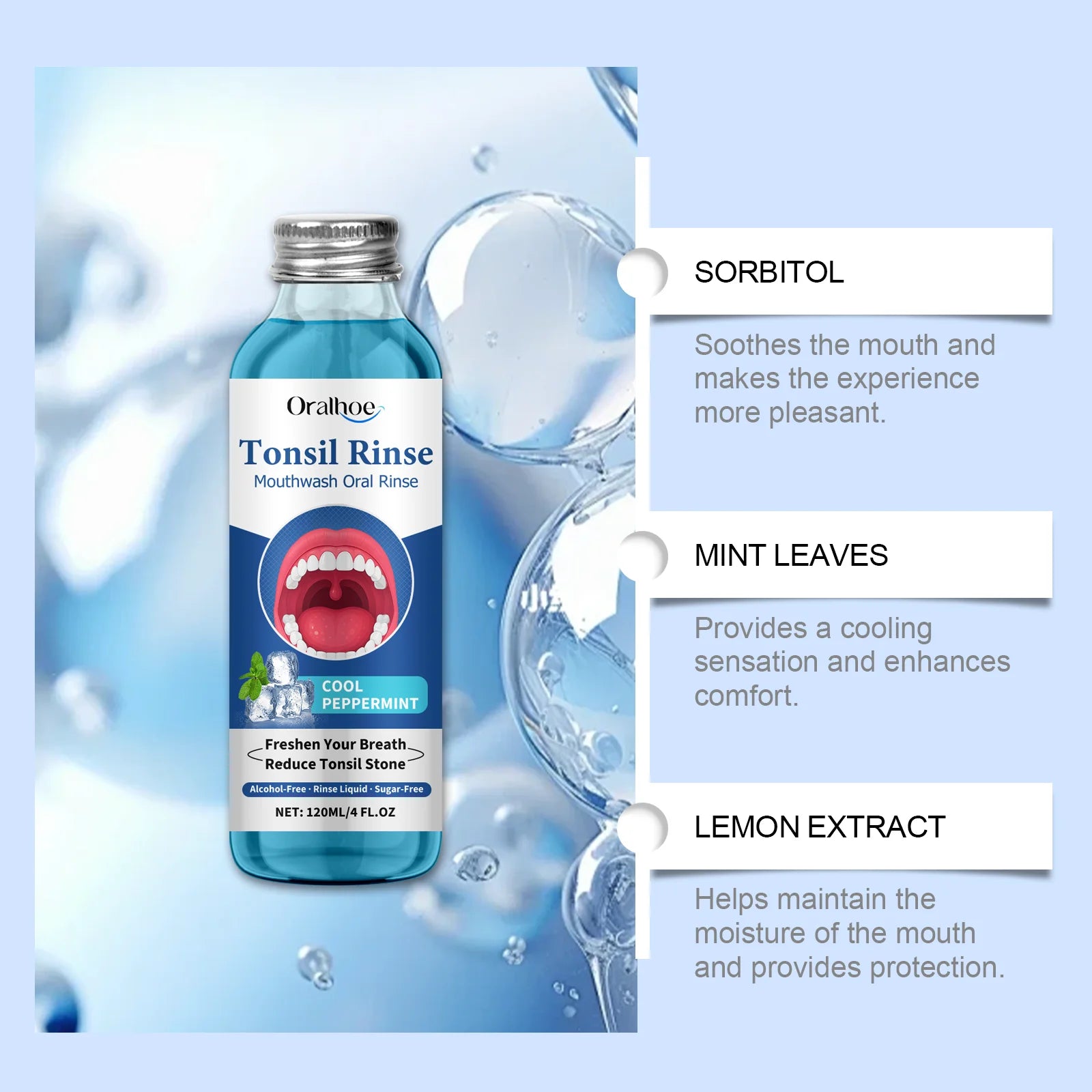 Oral Fresh Peppermint Mouthwash