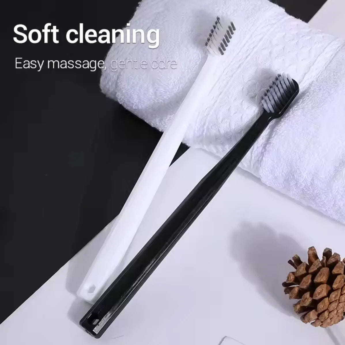 10PC Bamboo Charcoal Brush