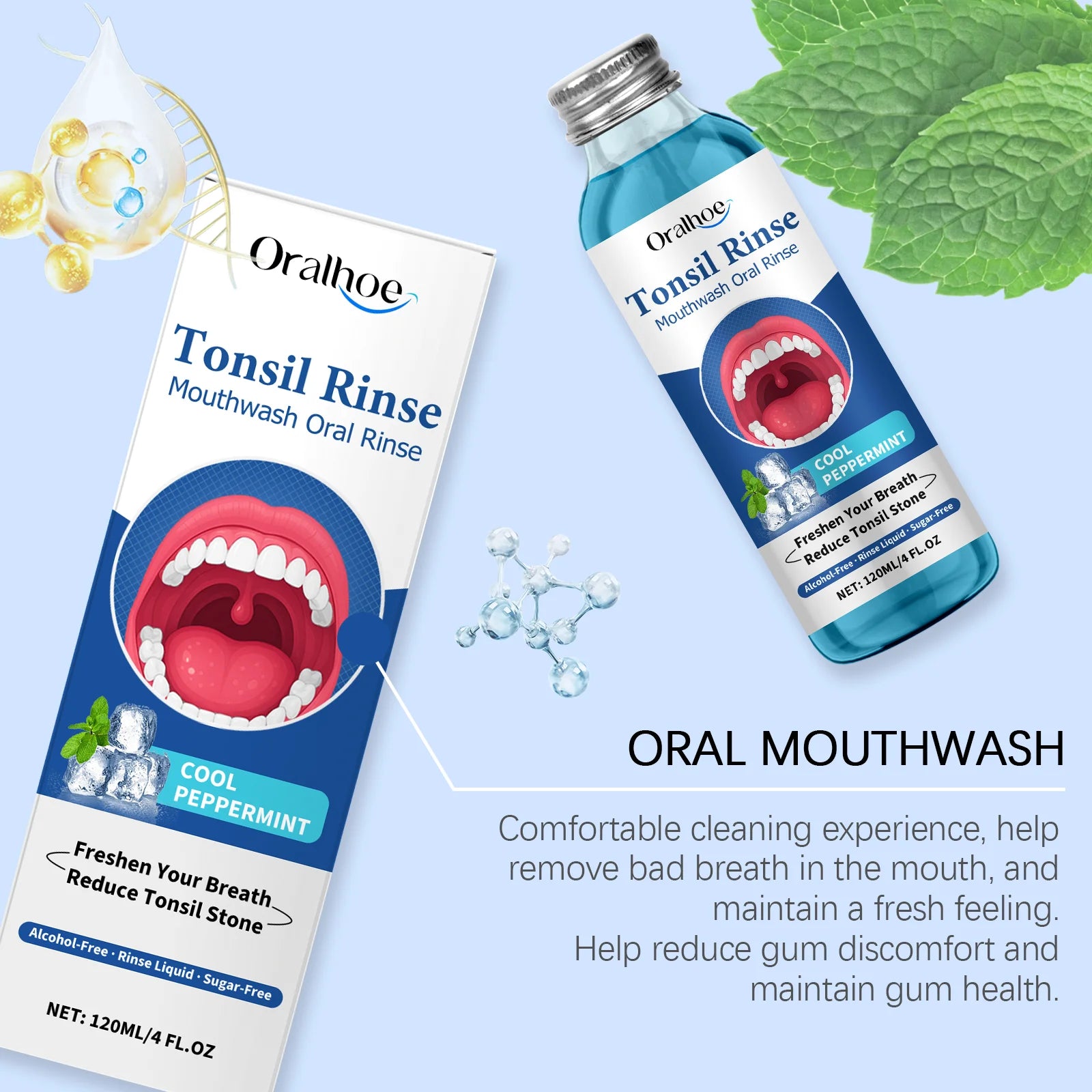 Oral Fresh Peppermint Mouthwash