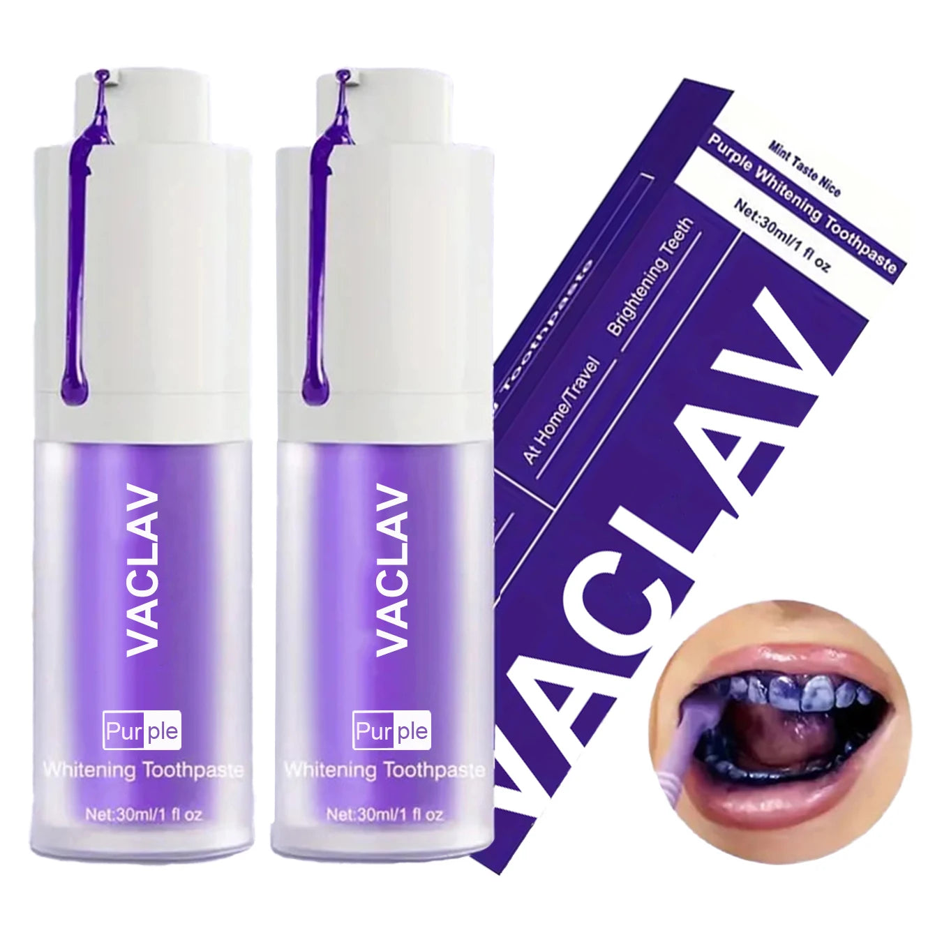 Vaclav Purple Whitening Toothpaste