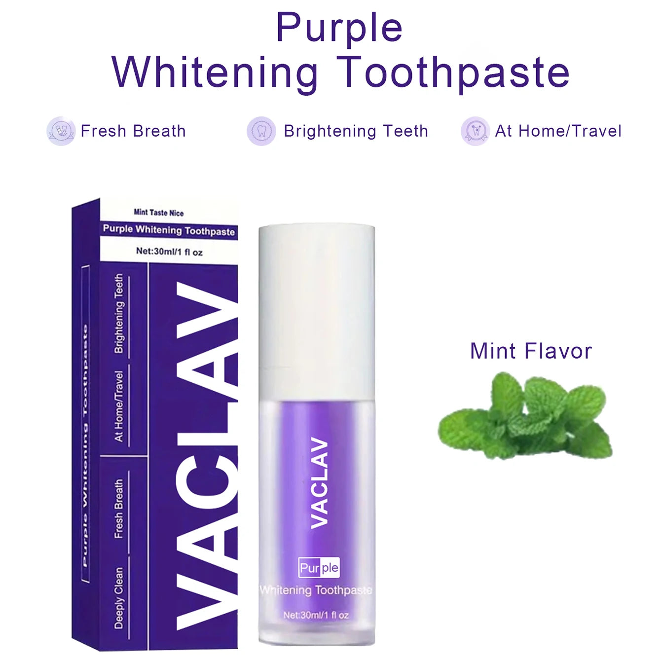 Vaclav Purple Whitening Toothpaste