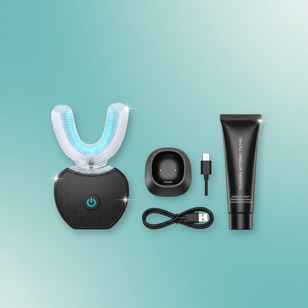 Intelligent Automatic U Blue Light Teeth Whitener